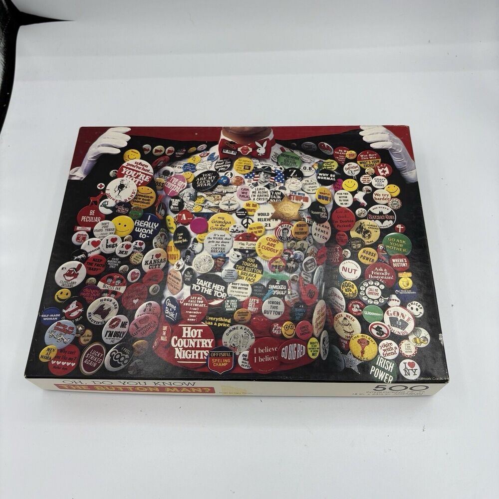Springbok Jigsaw Puzzle 500 Piece Oh Do you Know The Button Man Vintage‎ F2